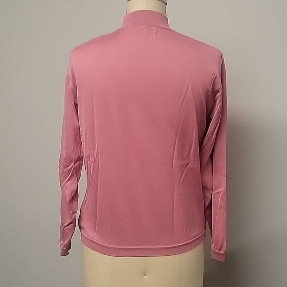 St. Croix rose colored mock neck. Size M. Made in the USA. - Picture 2 of 5